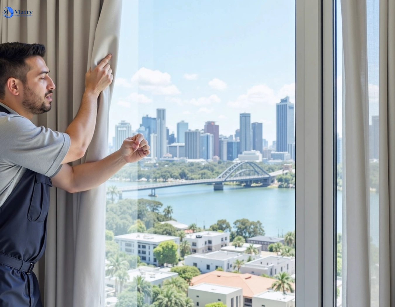 Professional curtain steam cleaning service hmas-waterhen-nsw QLD by Matty Curtain Cleaning
